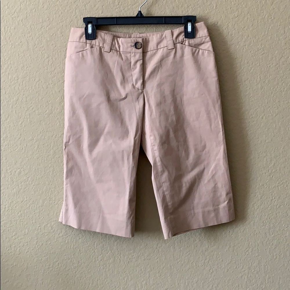 Burberry tan Bermuda shorts